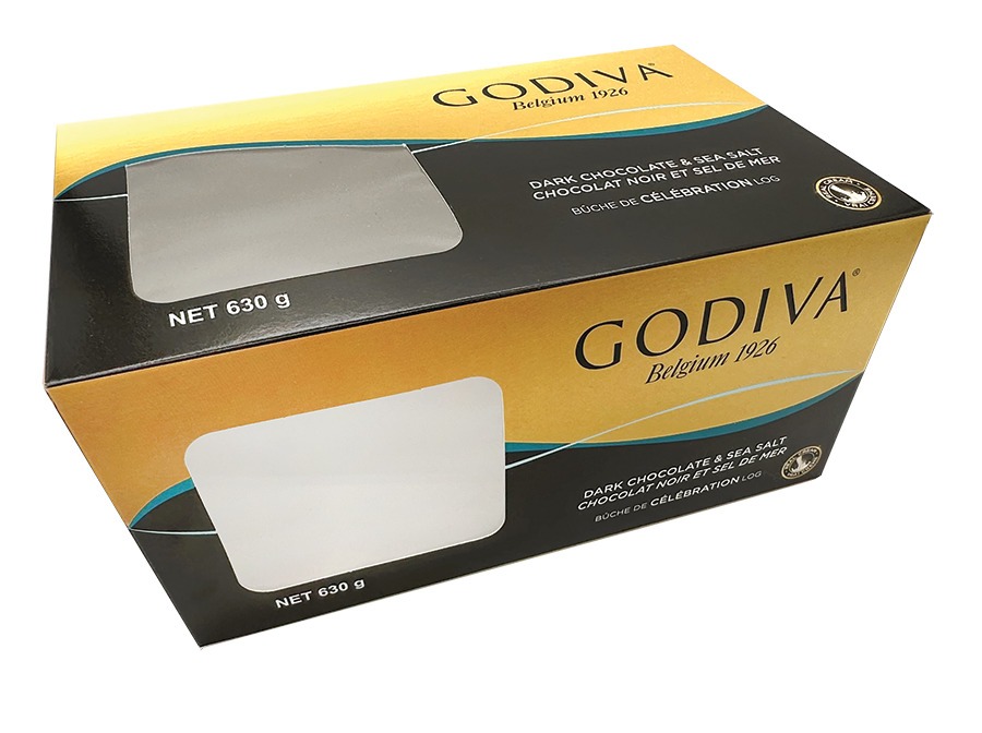 Boîte-bûche-Godiva-Package-printer-design-montreal-JJM-Packaging-custom-printing-boxes-cardboard-paper